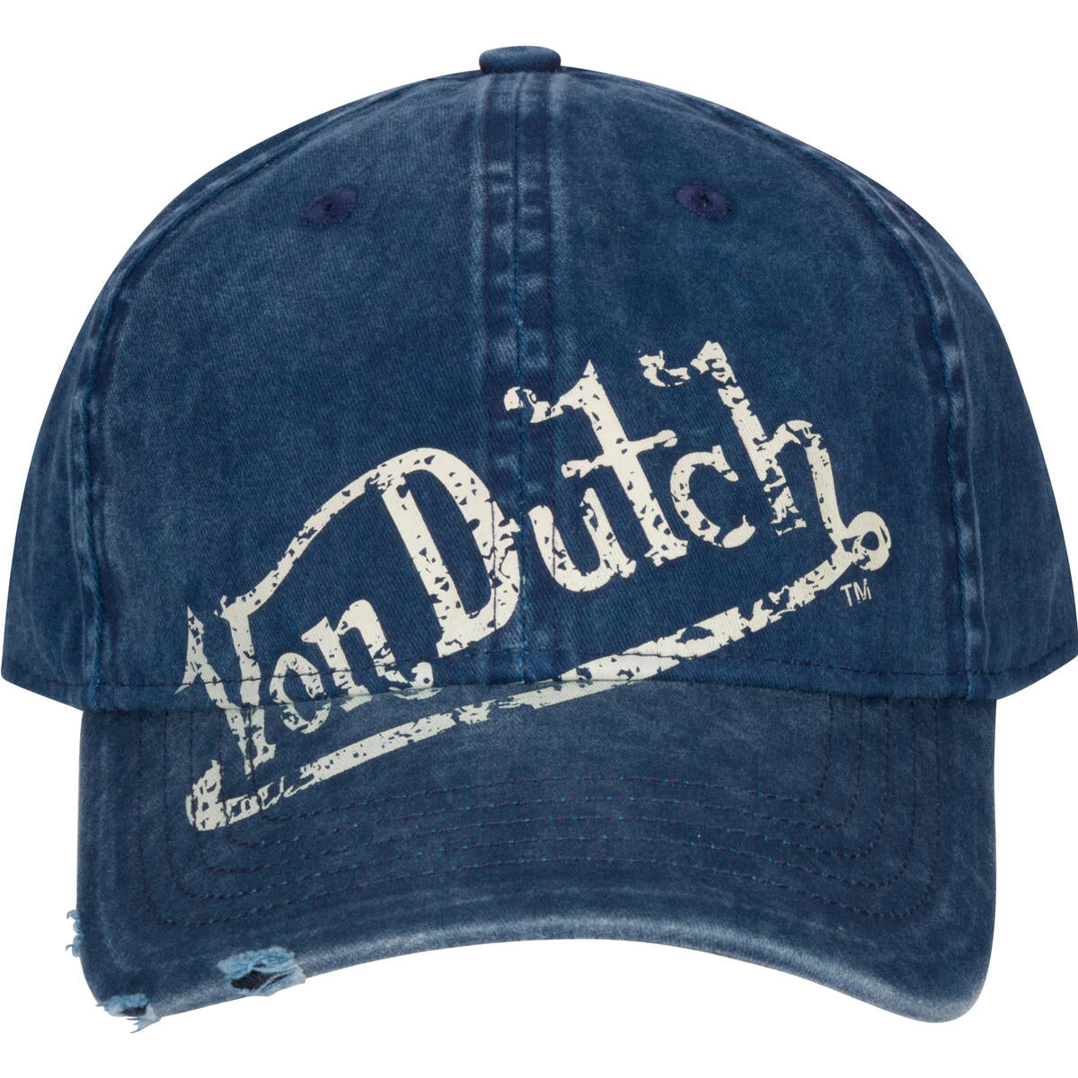 VON DUTCH WITH PATCH LOGO TRUCKER- WASHED NAVY