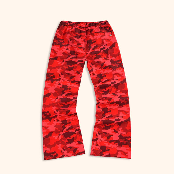 FIND THE ZIP CAMO PANT - RED 