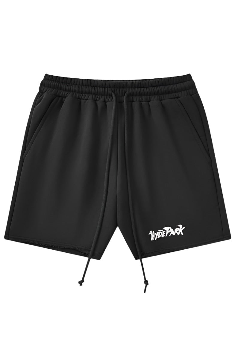 POSTED UP CUT OFF SHORTS- BLACK