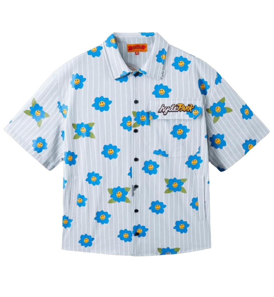 The Weekend Blender Button-Up Shirt - Blue Lemon