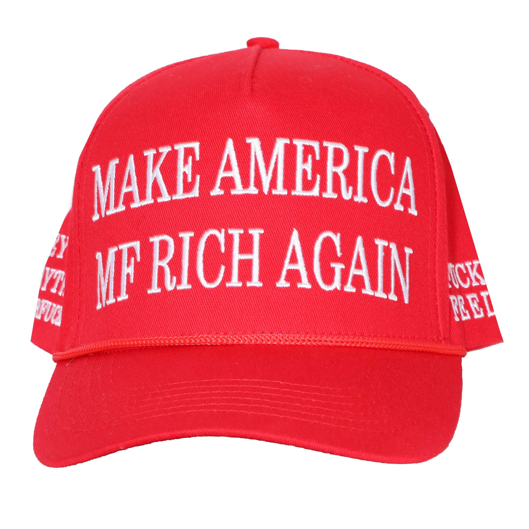 MAKE AMERICA MF RICH AGAIN SNAPBACK - RED