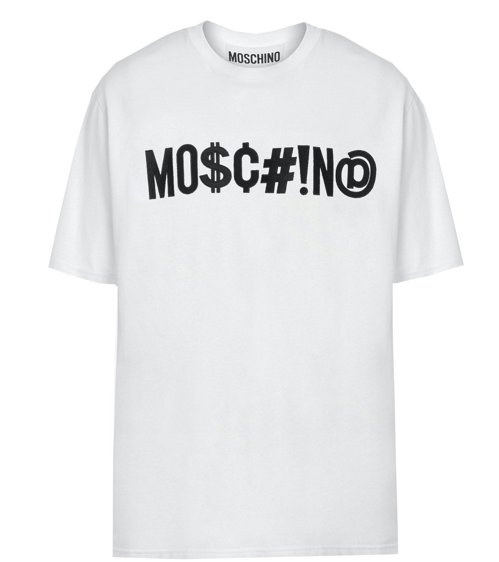 Mo$c#!n@ Embroidered Tee - White