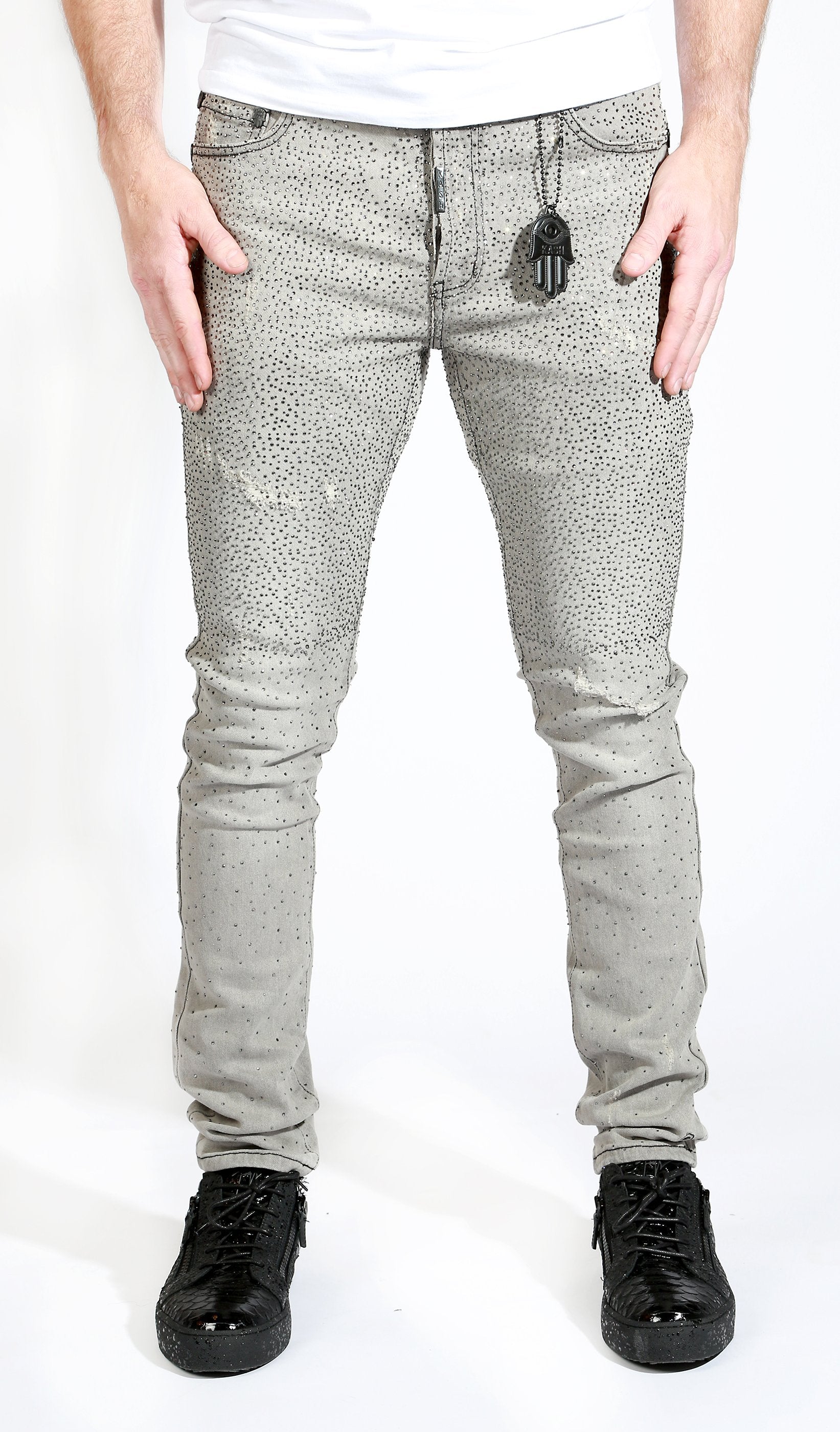 Kash Diamond Denim - Grey