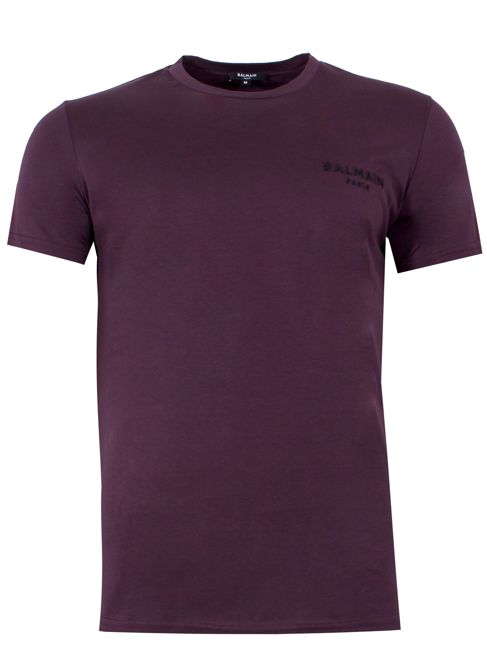 Men's Balmain Paris Round Neck Logo Tee Shirt