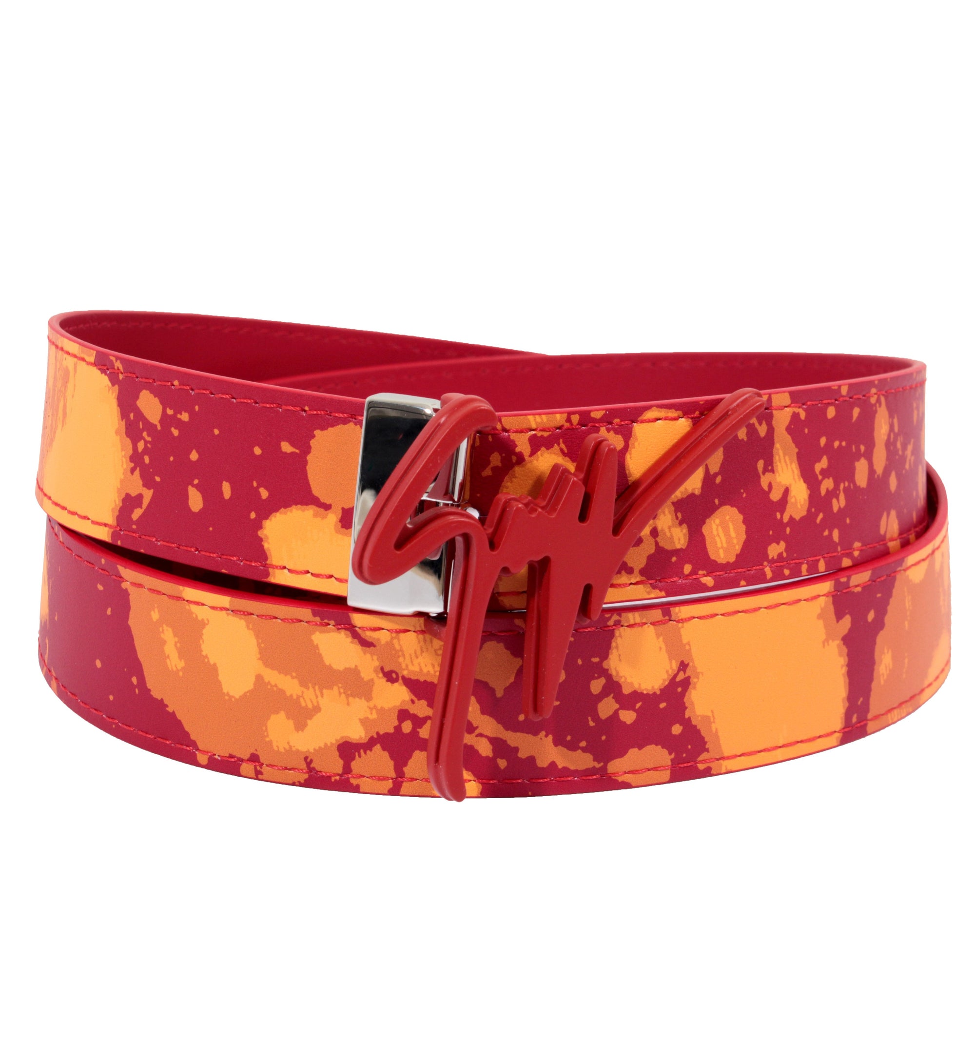 Giuseppe Zanotti Tie Dye Belt - Orange