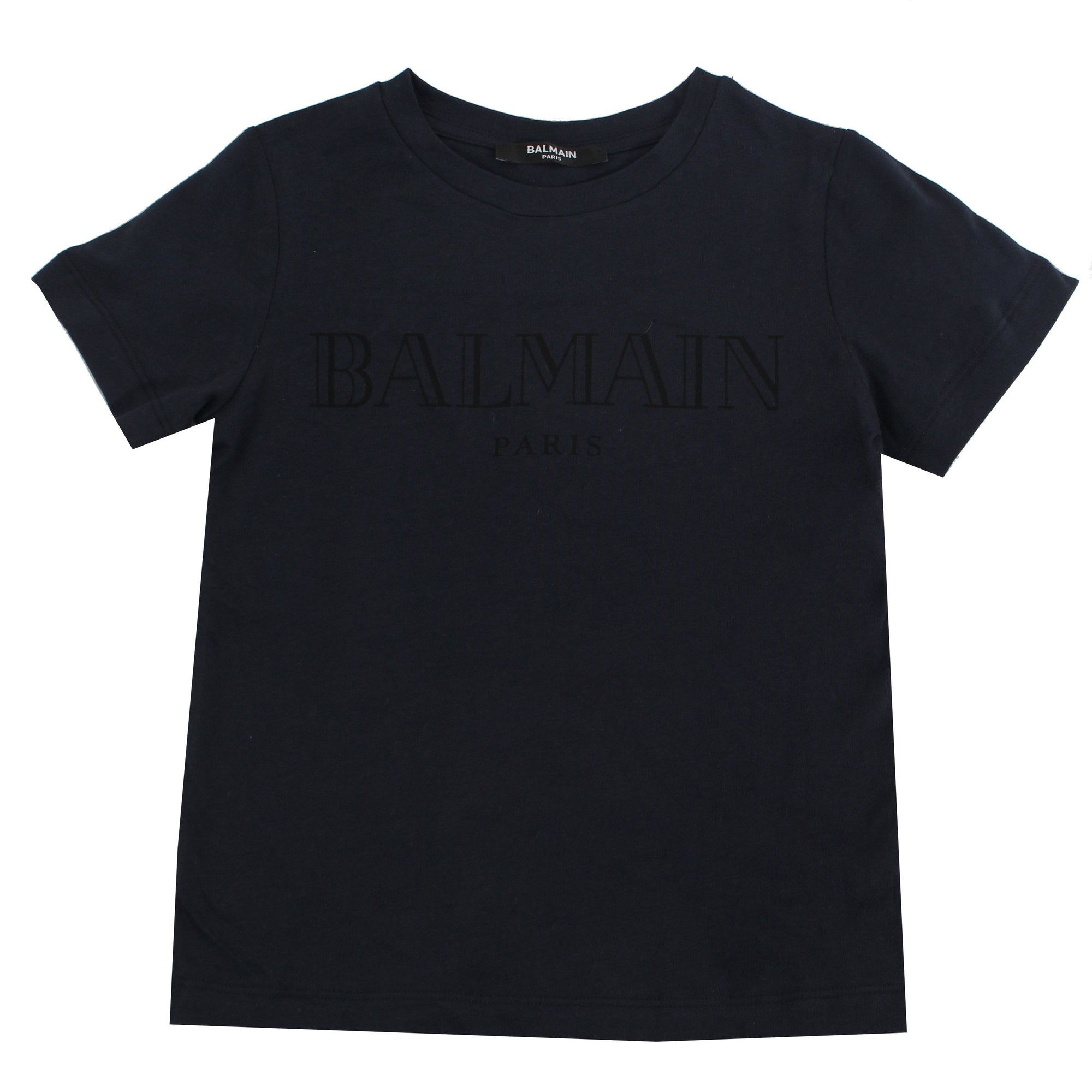 Short Sleeve Tee With Logo - Navy