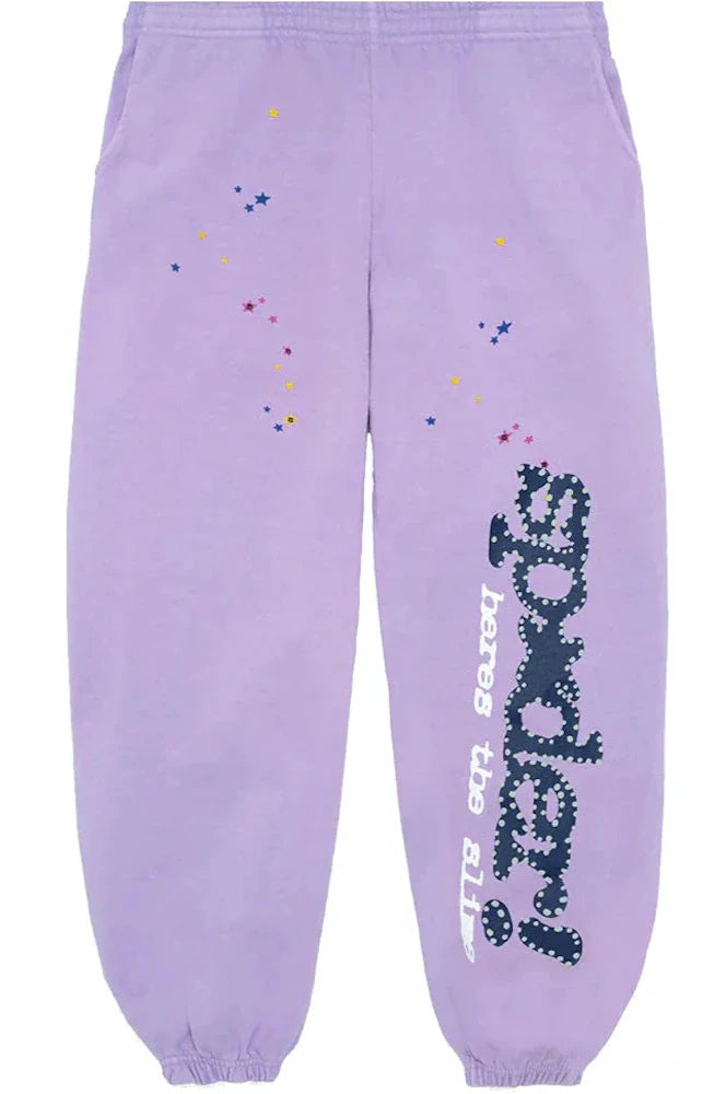 SP5DER ACAI SWEATPANTS - PURPLE