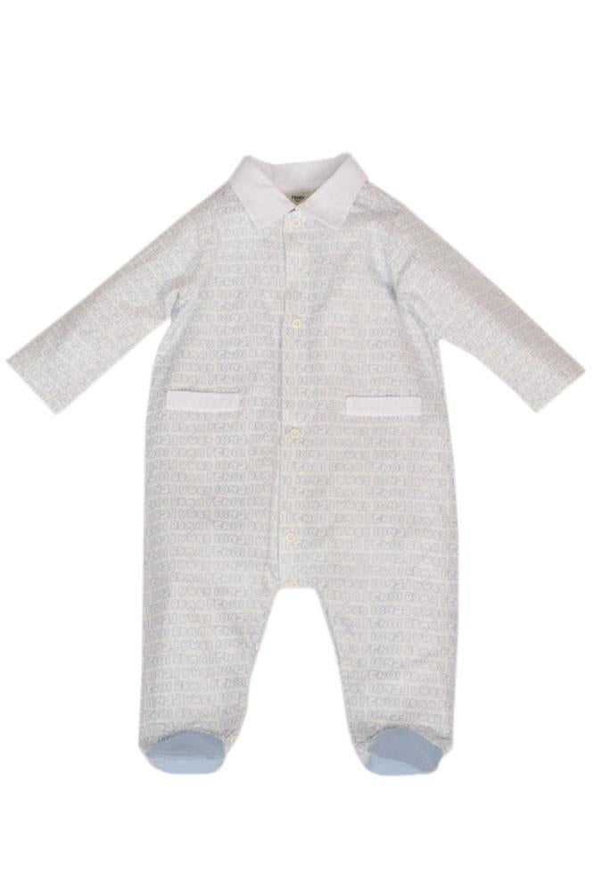 Baby Blue Logo Onesie