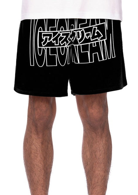 KATAKANA SHORTS (3M REFLECT) -BLACK