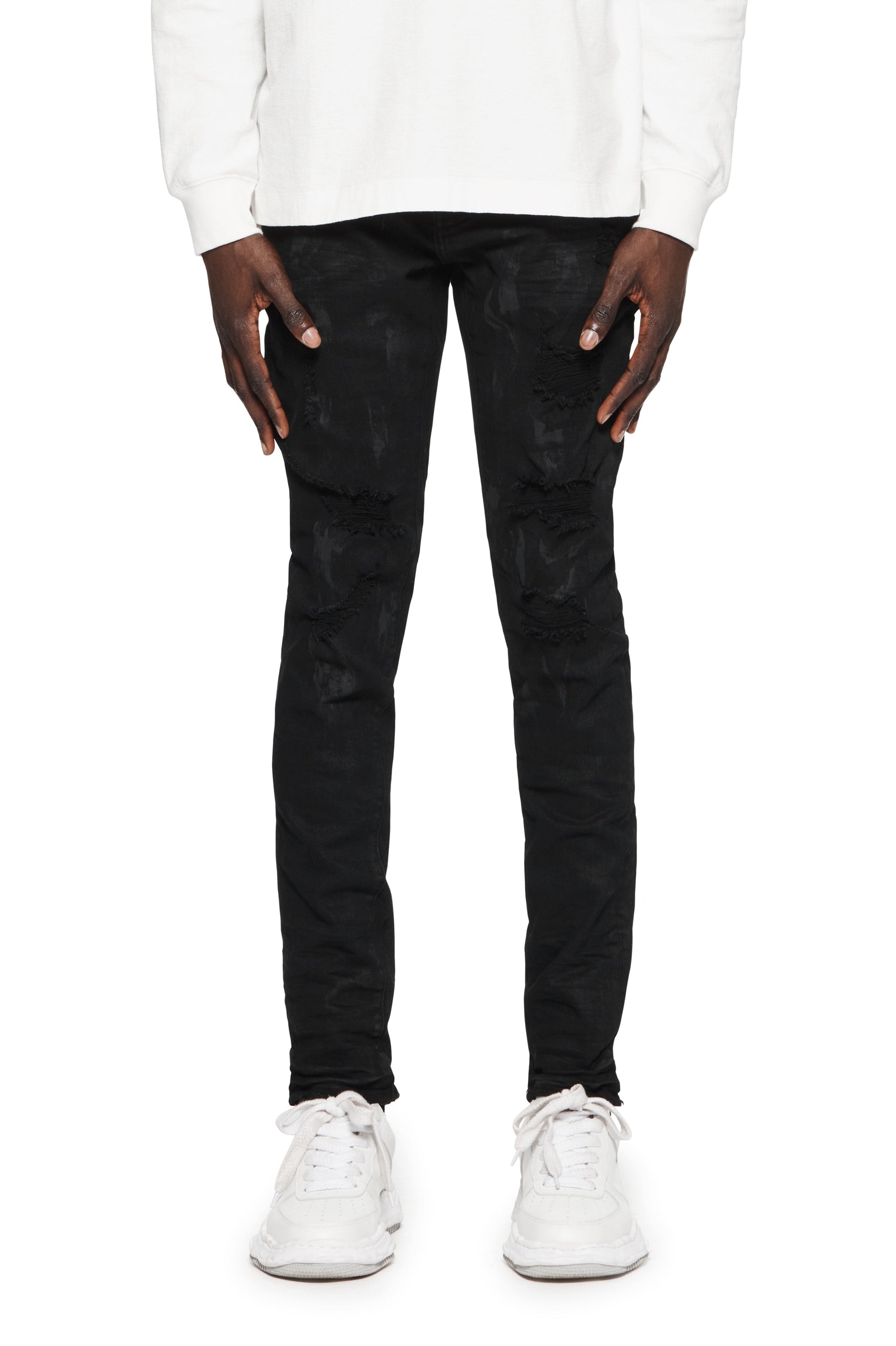 BLACK OIL SPILL DENIM