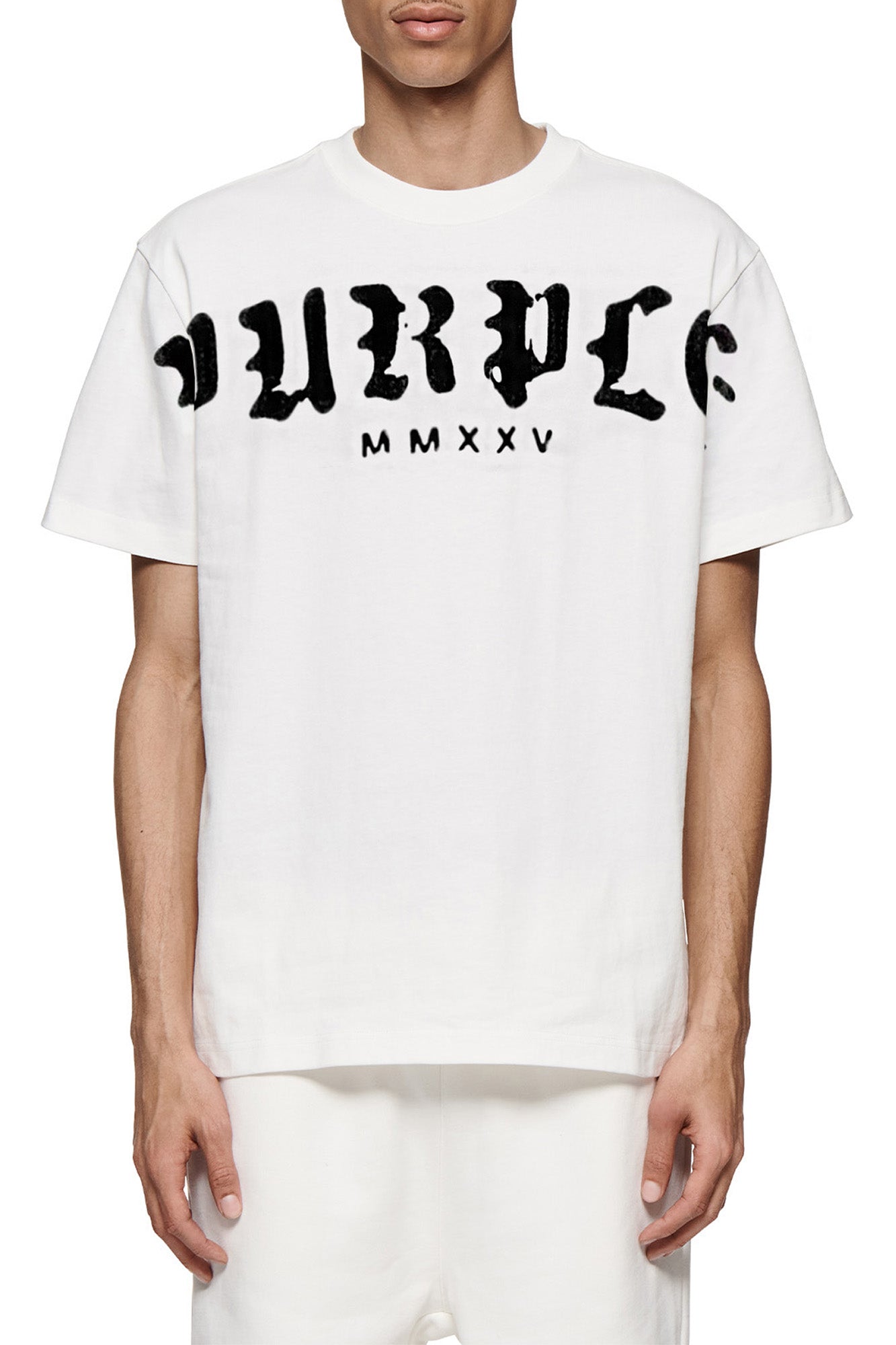 Textured Jersey Tee - White