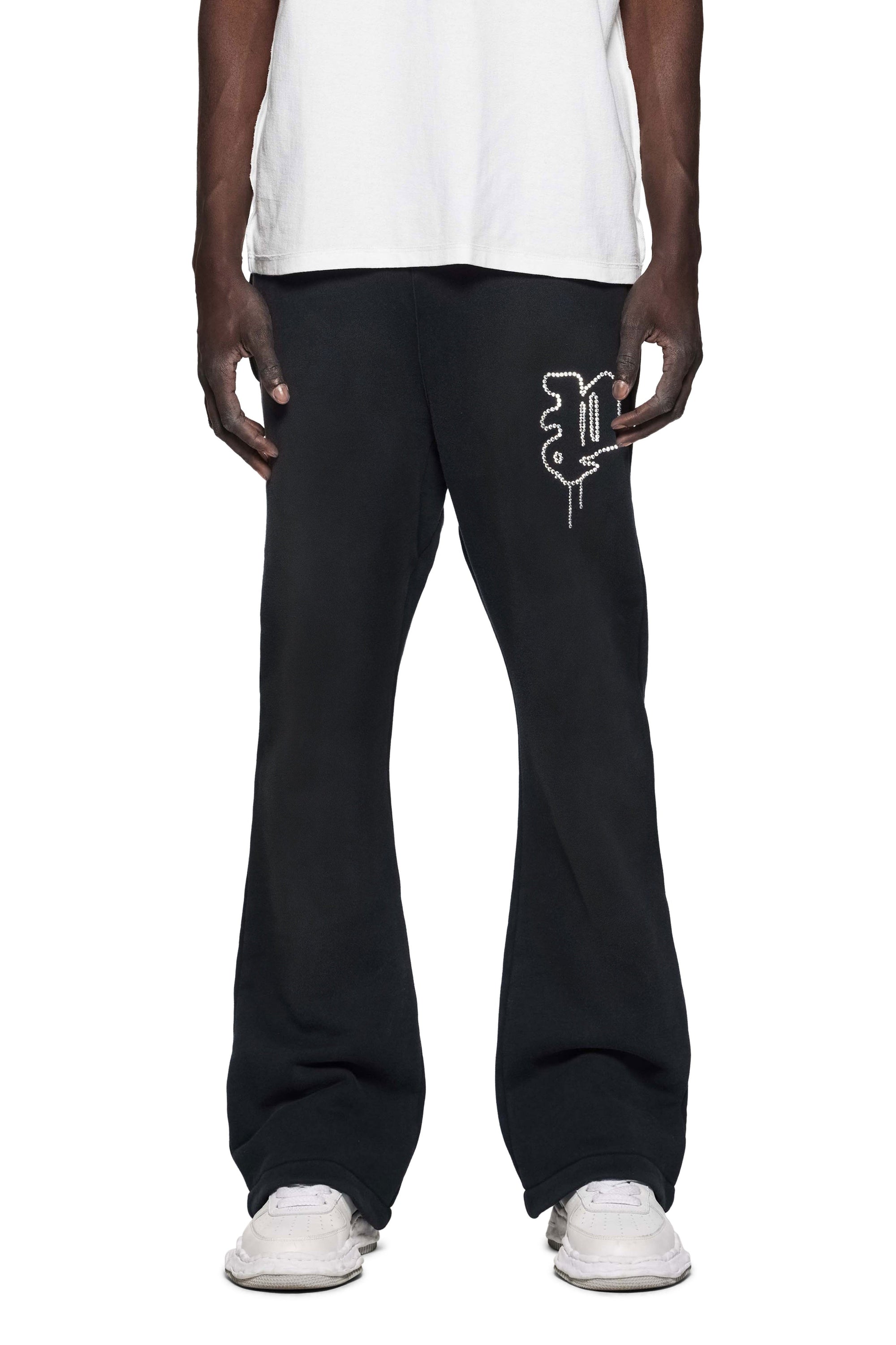 Hwt Fleece Flared Pant - Black