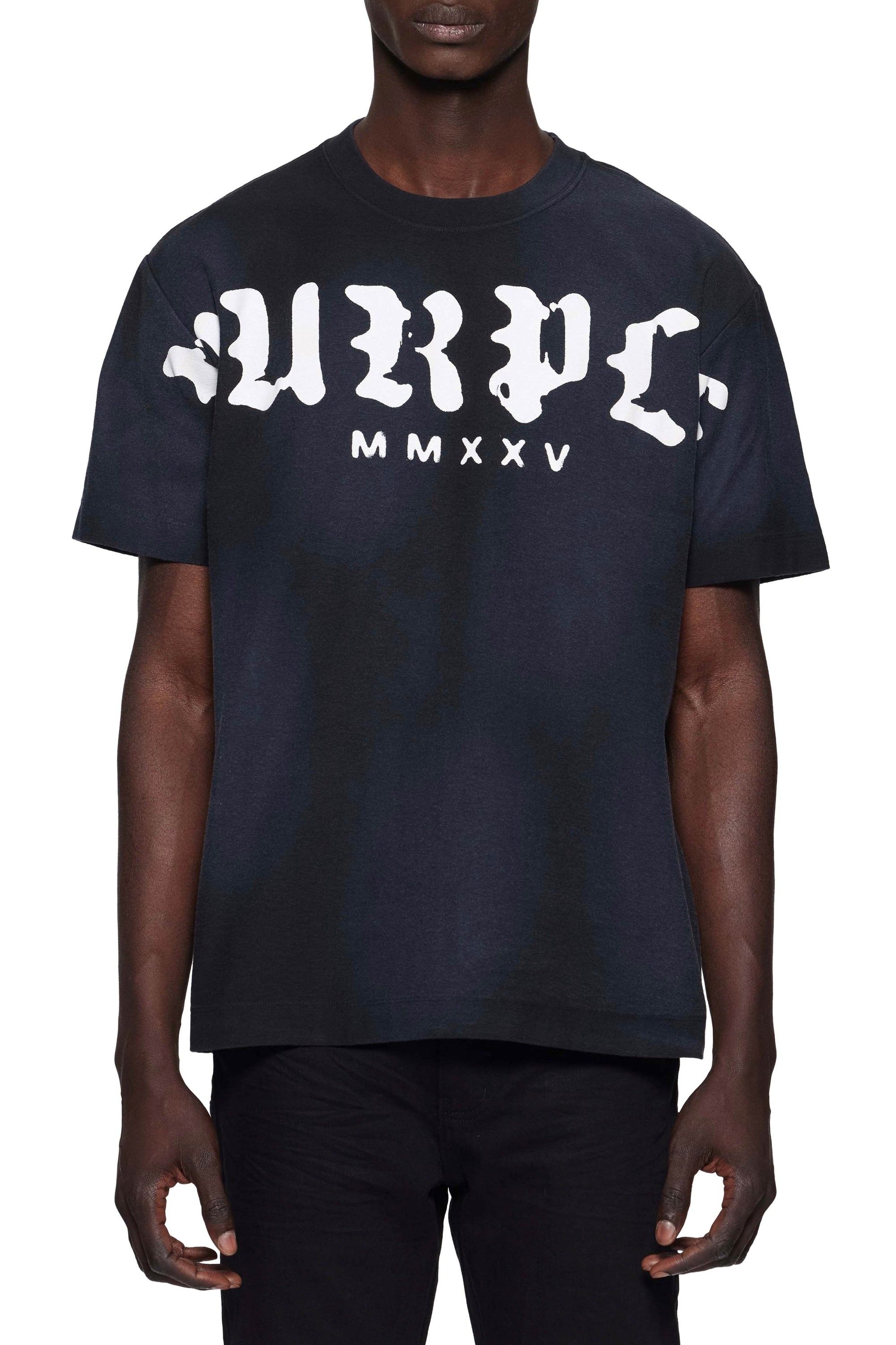 Textured Jersey Tee - Black