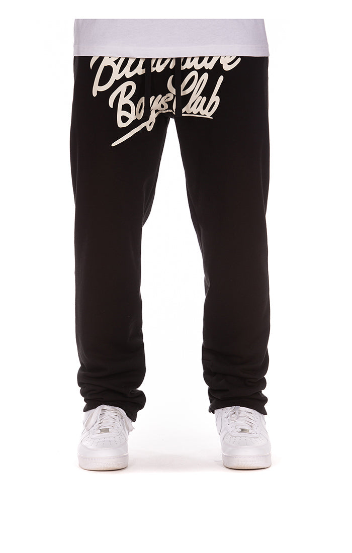 bb script lounge pants - black