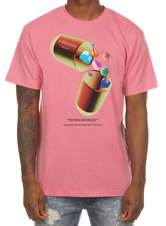 Billionaire Boys Club Men Off Registration Tee pink strawberry ice