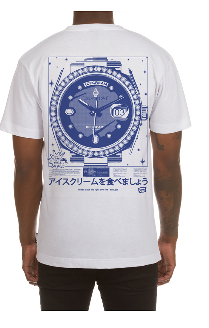 he gimme da watch ss tee - white