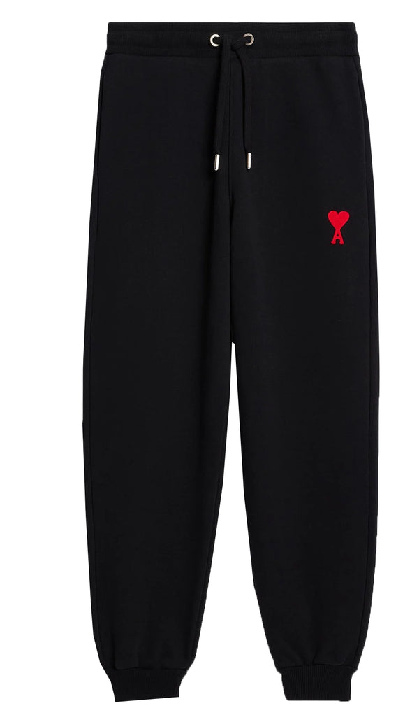 AMI Men's de Coeur Track Pants - Black - Sweatpants