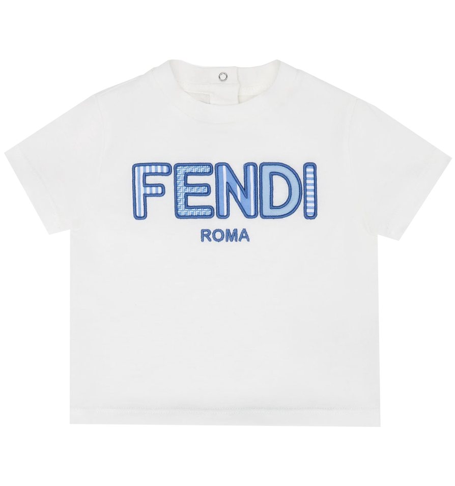 White shop fendi tee