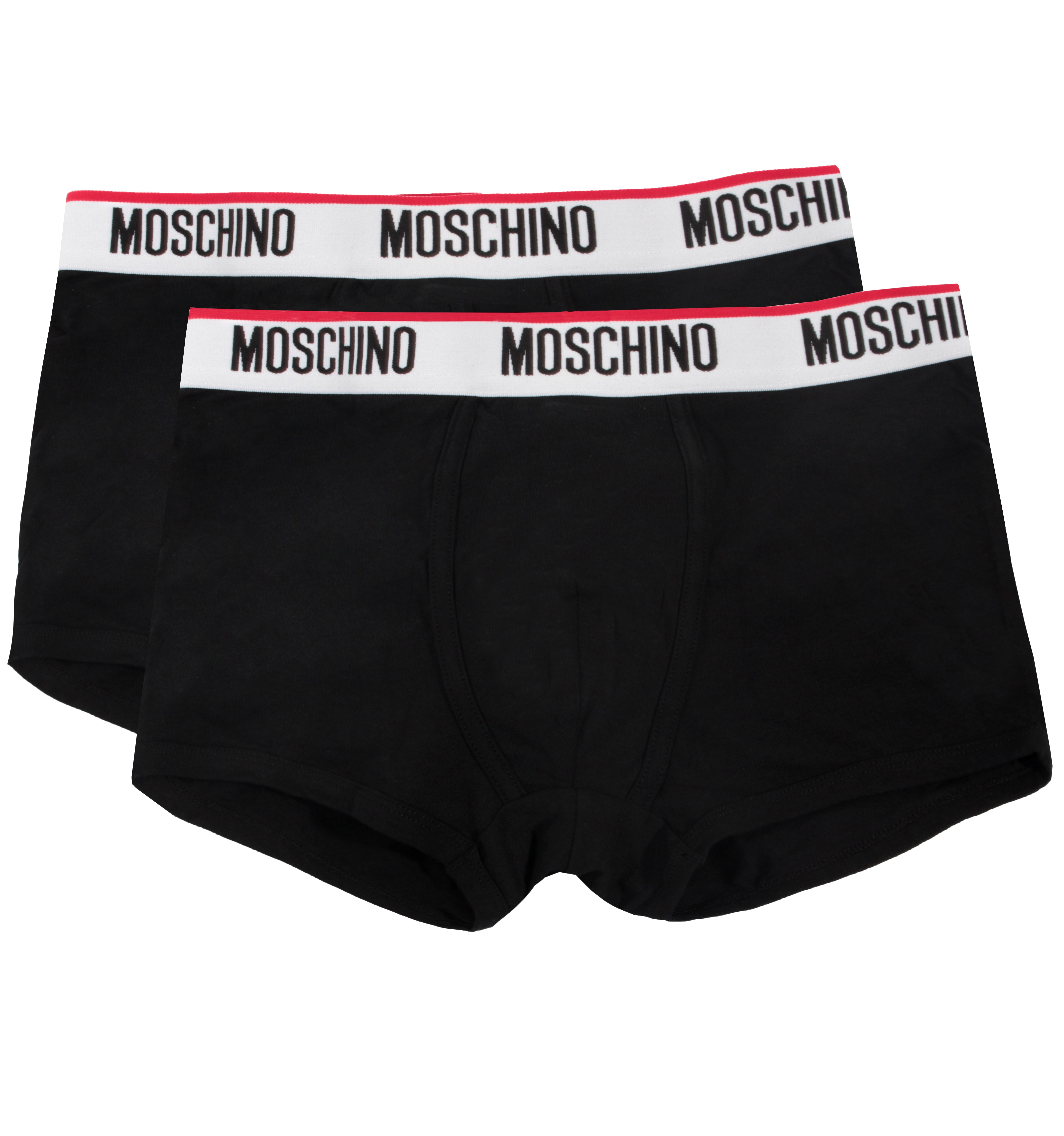 Moschino Logo Waistband 2-pack Briefs in White for Men