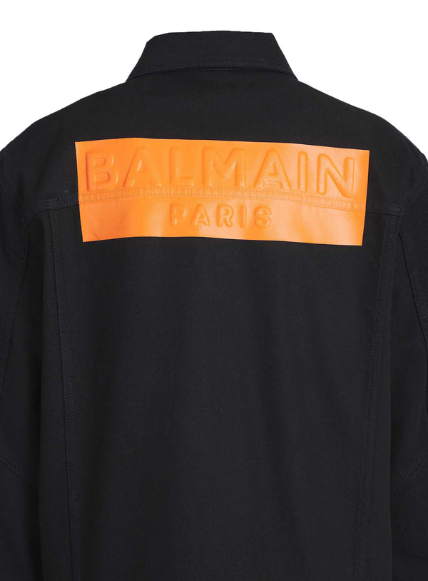 Balmain Paris Monogram Denim Jacket - Blue 52/US XL / Blue