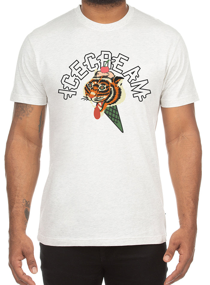 Easy Tiger Vintage Unisex T-Shirt. Slim Fit Heather Grey Tee. Shirt for Men  Women.