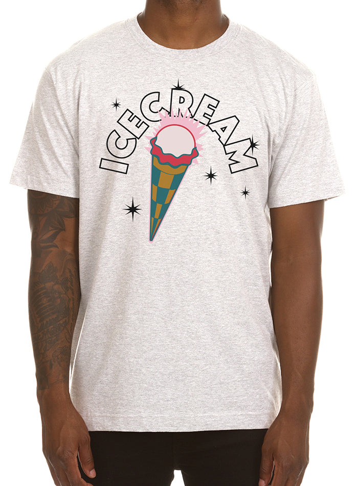 SPARK SS TEE - LIGHT HEATHER GREY